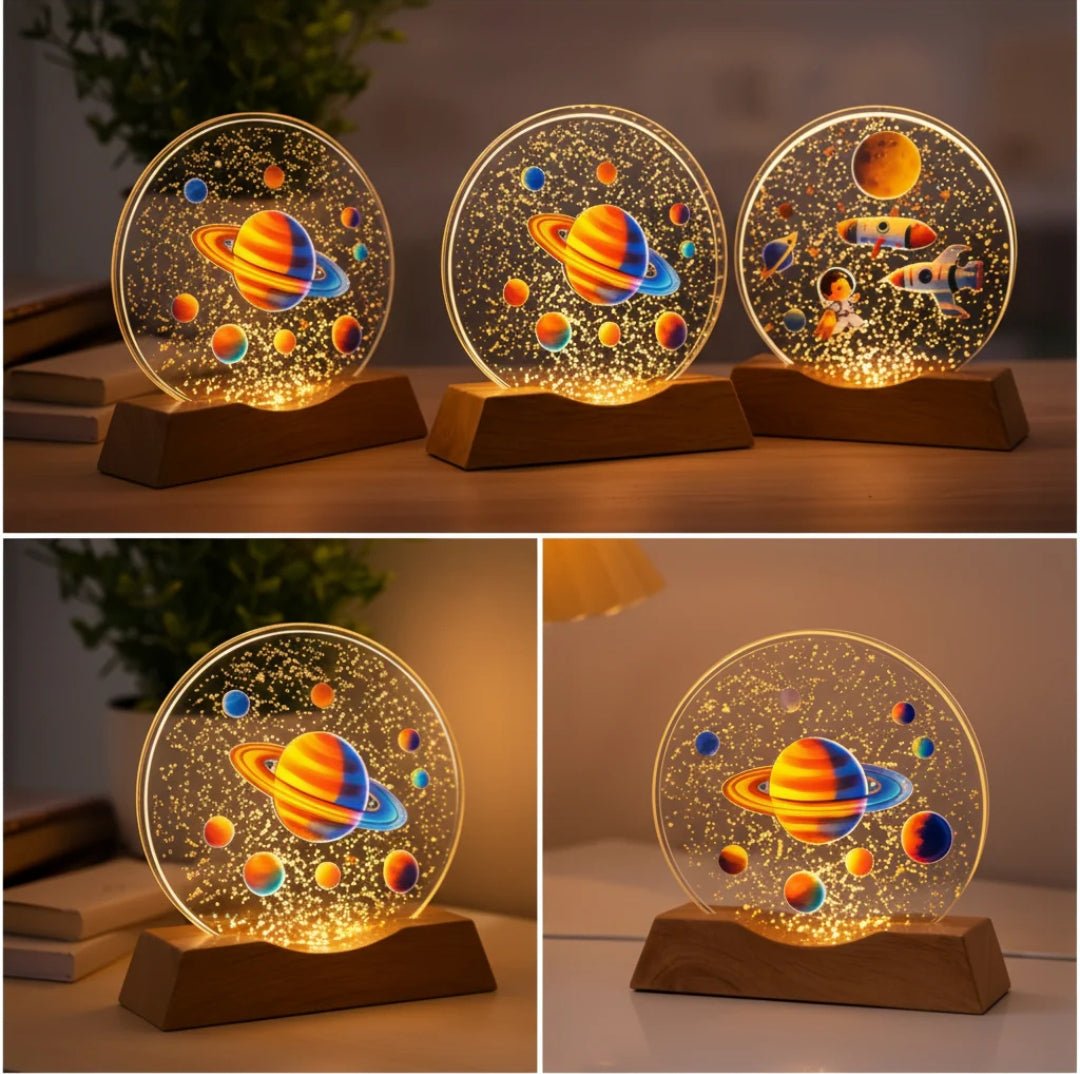 Astronaut Galaxy Lamps
