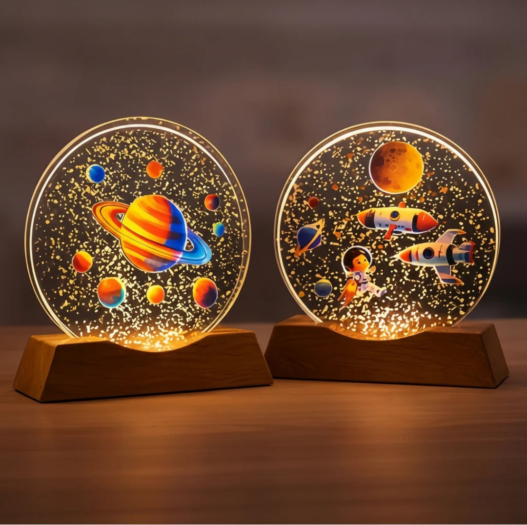 Astronaut Galaxy Lamps