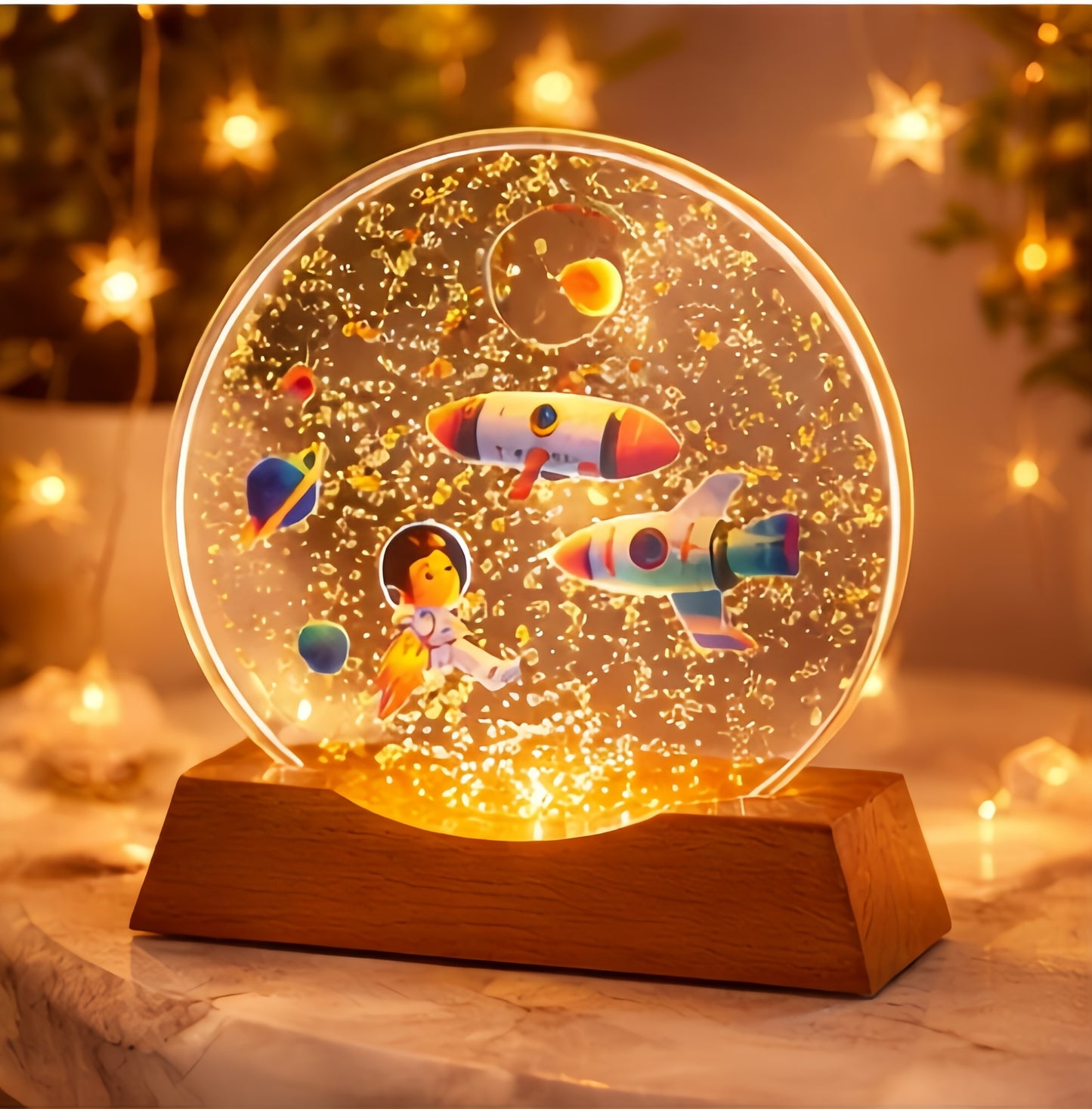 Astronaut Galaxy Lamps