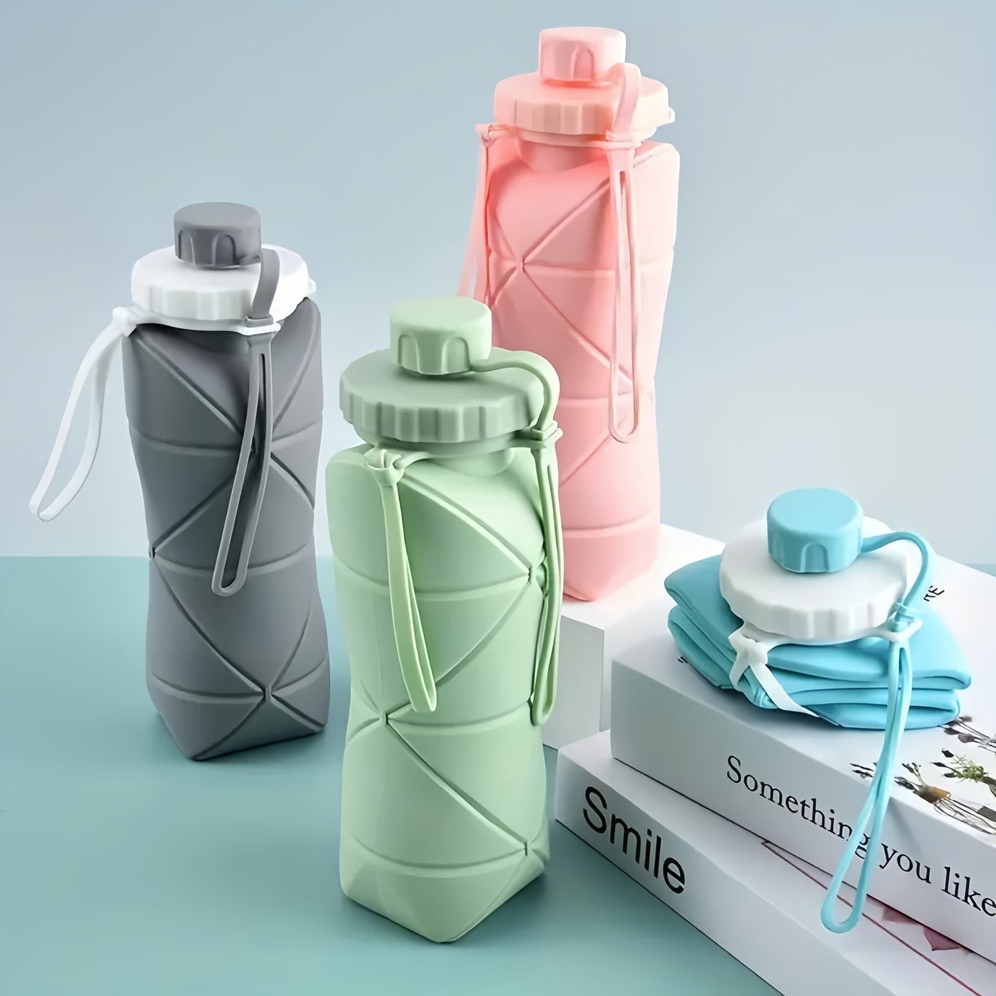 FlexFold Collapsible Silicone Water Bottle