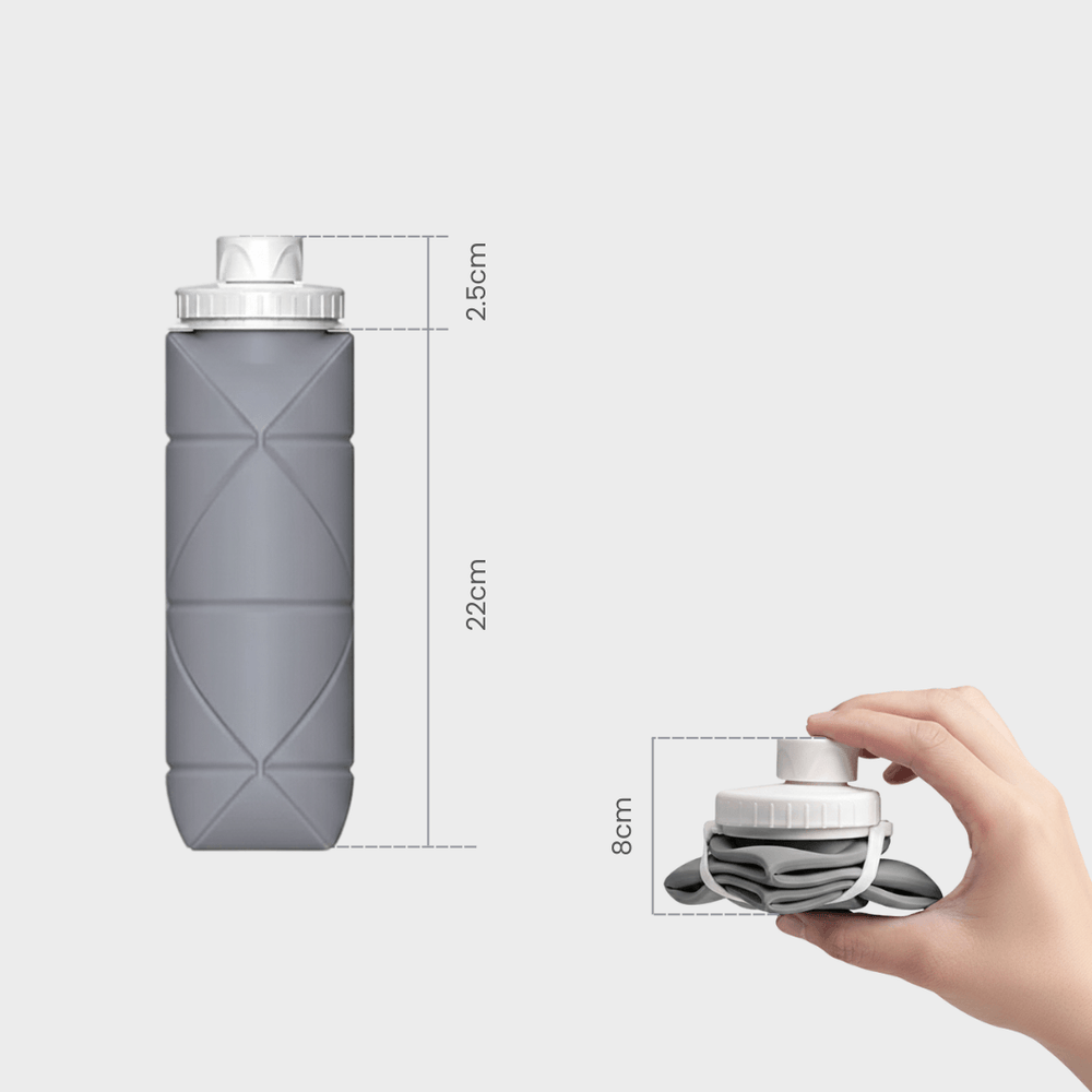 FlexFold Collapsible Silicone Water Bottle