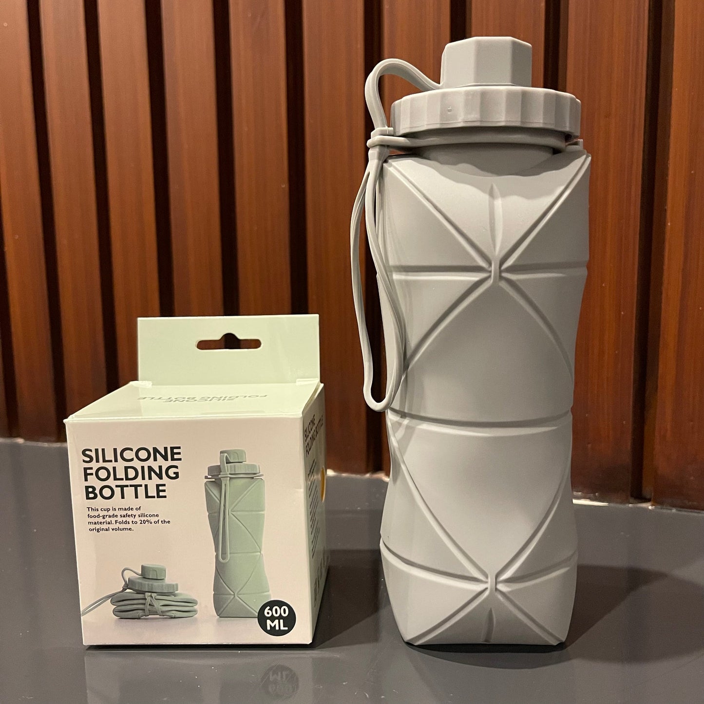 FlexFold Collapsible Silicone Water Bottle